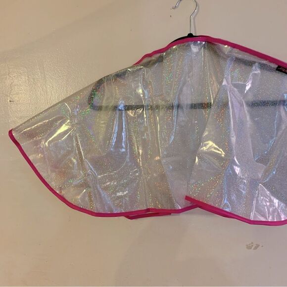 Luv Betsey Johnson Handbag Rain Poncho Protector ‘Glitter’ & Pouch OSFA NWT - Picture 3 of 5